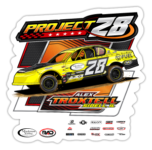 Osman Racing | Alex Troxtell | 2024 | Kiss-Cut Vinyl Decal