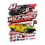 Wild Frogs Racing | 2025 |  Kiss-Cut Vinyl Decal 2 - white matte