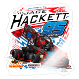 Jace Hackett | 2025 |  Kiss-Cut Vinyl Decal 2 - white glossy