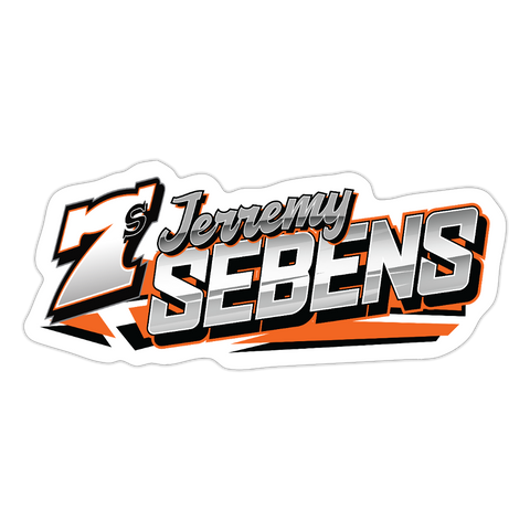 Jerremy Sebens | 2025 |  Kiss-Cut Vinyl Decal - white matte