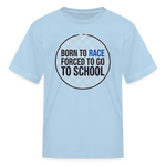 Born to Race Circle | Blue | Youth T-Shirt - powder blue