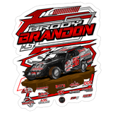Brody Brandon | 2026 | Kiss-Cut Vinyl Decal 2 - white matte