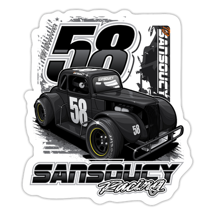 TJ Sansoucy | 2026 | Kiss-Cut Vinyl Decal 2 - white matte