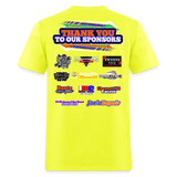 Pist-N-Broke Motorsports | 2025 | Adult T-Shirt - safety green