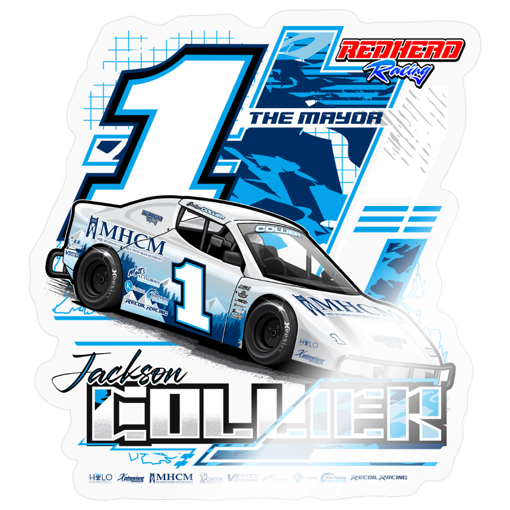 Jackson Collier Racing Jackson Collier | 2026 | Kiss-Cut Vinyl Decal 2 – Five Star Racewear