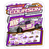 Cris Courson | 2026 | Kiss-Cut Vinyl Decal 2 - white matte
