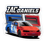 Zac Daniels | 2024 |  Kiss-Cut Vinyl Decal 2 - white matte