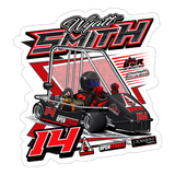 Wyatt Smith | 2025 |  Kiss-Cut Vinyl Decal 2 - white matte
