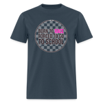 Born to Race Circle | Pink | Adult T-Shirt -  blue dusk