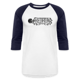 KEDRON | Black Logo | Baseball T-Shirt - white/navy
