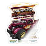 Nicholas Massirio | 2025 |  Kiss-Cut Vinyl Decal 2 - white glossy