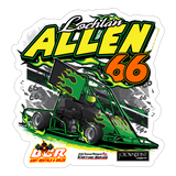 Lochlan Allen | 2025 |  Kiss-Cut Vinyl Decal 2 - white matte