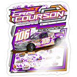 Cris Courson | 2026 | Kiss-Cut Vinyl Decal 2 - white glossy