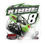 Jordan Kibbe | 2023 |  Kiss-Cut Vinyl Decal 2 - white glossy