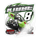 Jordan Kibbe | 2023 |  Kiss-Cut Vinyl Decal 2 - white glossy