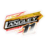 Hagen Langley | 2025 |  Kiss-Cut Vinyl Decal - transparent glossy