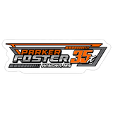 Parker Foster | 2026 | Kiss-Cut Vinyl Decal - white matte