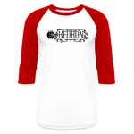 KEDRON | Black Logo | Baseball T-Shirt - white/red