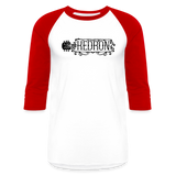 KEDRON | Black Logo | Baseball T-Shirt - white/red