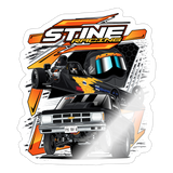 Stine Racing | 2025 |  Kiss-Cut Vinyl Decal 2 - white glossy