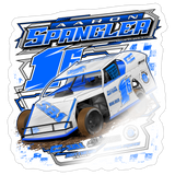 Aaron Spangler | 2026 | Kiss-Cut Vinyl Decal 2 - white glossy