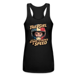 That Girl Runs On Stars Stripes & Speed | Women's Tank - black
