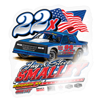 Smalley Racing | 2025 |  Kiss-Cut Vinyl Decal 2 - transparent glossy