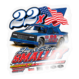 Smalley Racing | 2025 |  Kiss-Cut Vinyl Decal 2 - transparent glossy