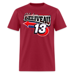 Hudson Beliveau | 2025 | Adult T-Shirt - dark red