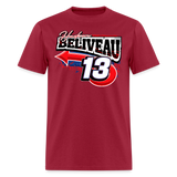 Hudson Beliveau | 2025 | Adult T-Shirt - dark red