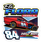 Eli Flora | Wolf Ram Racing | 2024 | Kiss-Cut Vinyl Decal 2