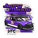 Jerry Manns | 2025 |  Kiss-Cut Vinyl Decal 2 - white matte