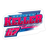Braiden Keller | 2025 |  Kiss-Cut Vinyl Decal - white glossy