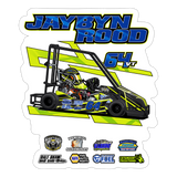 Jaybyn Rood | 2025 |  Kiss-Cut Vinyl Decal 2 - white matte