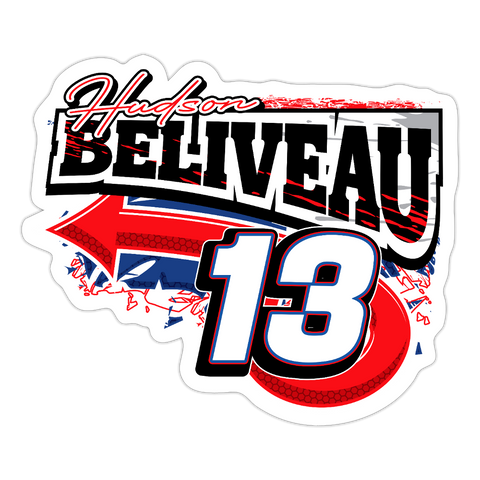 Hudson Beliveau | 2025 |  Kiss-Cut Vinyl Decal - white matte
