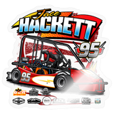 Jace Hackett | 2026 | Kiss-Cut Vinyl Decal 2 - transparent glossy