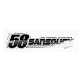 TJ Sansoucy | 2026 | Kiss-Cut Vinyl Decal - transparent glossy