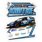 Dylan Krutke | 2026 | Kiss-Cut Vinyl Decal 2 - white matte