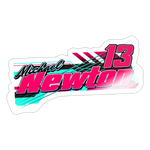 Michael Newton | 2025 |  Kiss-Cut Vinyl Decal - white glossy