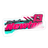 Michael Newton | 2025 |  Kiss-Cut Vinyl Decal - white glossy