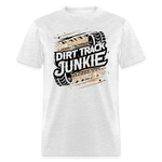 Dirt Track Junkie | FSR Merch | Adult Shirt - light heather gray