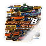Midwest Figure 8 | 2025 |  Kiss-Cut Vinyl Decal 2 - transparent glossy