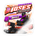 Moses Racing | 2025 |  Kiss-Cut Vinyl Decal 2 - white glossy