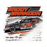 Brody Brandon | 2024 |  Kiss-Cut Vinyl Decal 2 - transparent glossy