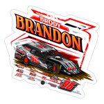 Brody Brandon | 2025 |  Kiss-Cut Vinyl Decal 2 - white matte