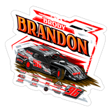 Brody Brandon | 2025 |  Kiss-Cut Vinyl Decal 2 - white matte