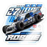 Derek Robbie | 2026 | Kiss-Cut Vinyl Decal 2 - white glossy