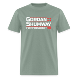 Gordon Shumway For President 88 | Adult T-Shirt - sage