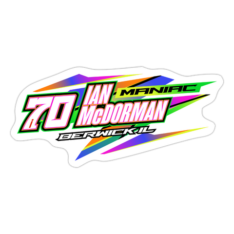 Ian McDorman | 2025 |  Kiss-Cut Vinyl Decal - white matte