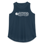 KEDRON | White Logo | Women's Relaxed Tank Top - denim